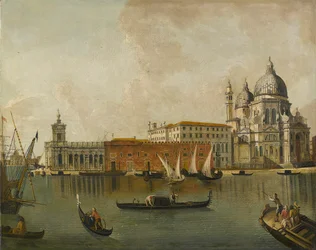 View of the Dogana and Santa Maria della Salute in Venice